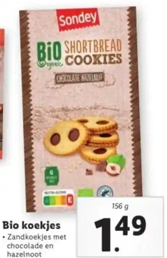 Lidl Bio koekjes 156g aanbieding