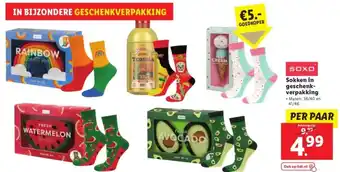 Lidl SOXO Sokken in geschenkverpakking aanbieding