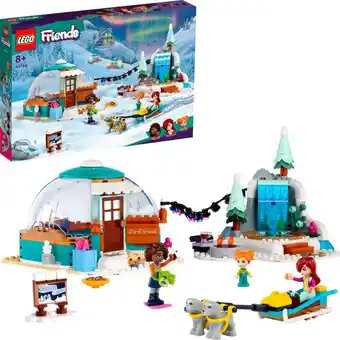 Bol.com LEGO Friends Iglo vakantieavontuur Speelgoed Winter Glamping Set met Speelgoed Hond - 41760 aanbieding