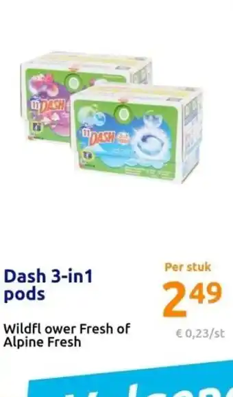 Action Dash 3-in1 pods aanbieding