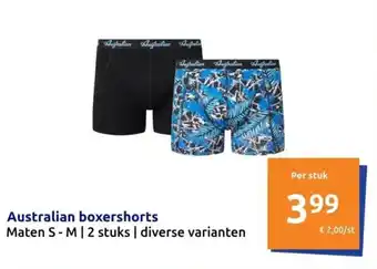 Action Australian boxershorts aanbieding