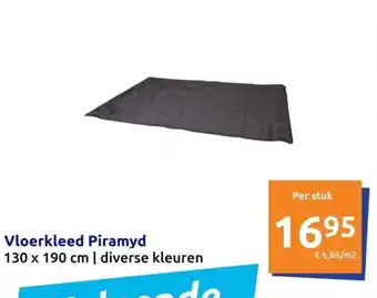 Action Vloerkleed Piramyd 130 x 190 cm aanbieding