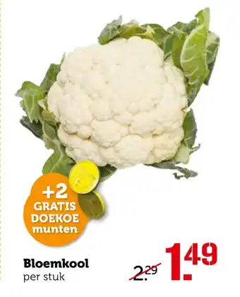 Coop Bloemkool aanbieding