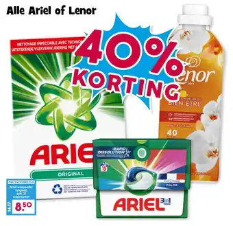 Boon`s Markt Alle Ariel of Lenor aanbieding