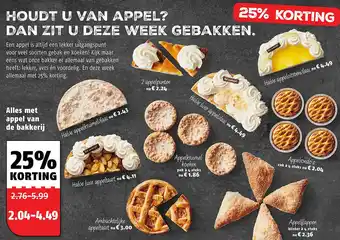 Poiesz Alles met appel van de bakkerij aanbieding