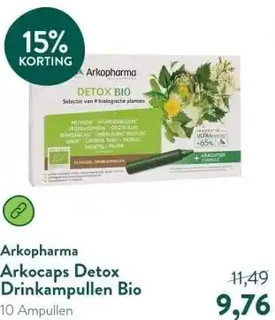 Holland & Barrett Arkocaps Detox Drinkampullen Bio aanbieding