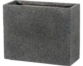 Hornbach PASSION FOR POTTERY Plantenbak Atlanta 06Z zwart 50x20x40 cm aanbieding