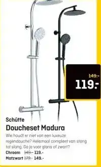 Hubo Schütte Doucheset Madura aanbieding