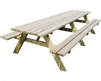 Hornbach SENS-LINE Picknicktafel Oslo grenen geïmpregneerd, 300x165x76 cm aanbieding