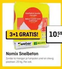 Hubo Nomix Snelbeton aanbieding