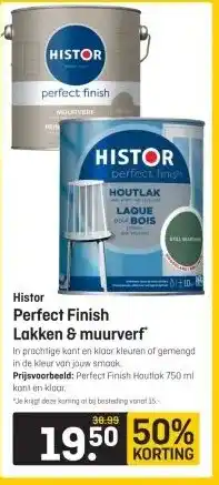 Hubo Histor Perfect Finish Lakken & muurverf aanbieding