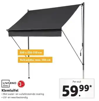 Lidl Klemluifel aanbieding