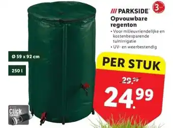 Lidl Opvouwbare regenton aanbieding