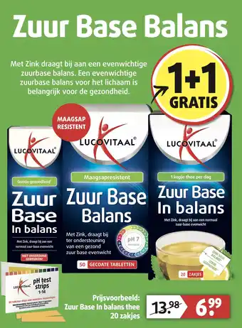 Lucovitaal Zuur Base Balans aanbieding