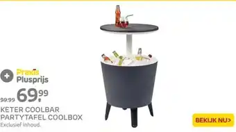 Praxis KETER COOLBAR PARTYTAFEL COOLBOX Exclusief inhoud. aanbieding