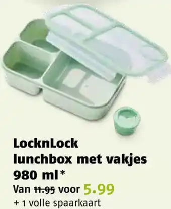 Poiesz LocknLock lunchbox met vakjes 980 ml aanbieding