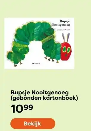 The Read Shop Rupsje Nooitgenoeg (gebonden kartonboek) aanbieding