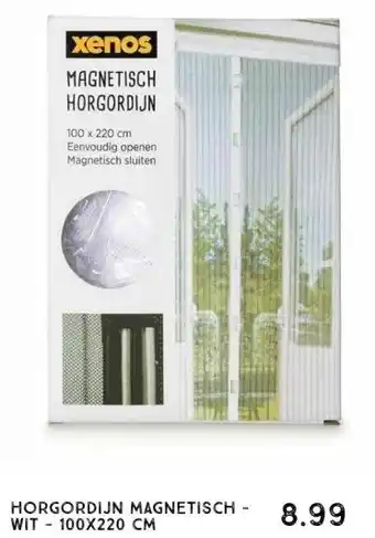 Xenos Horgordijn magnetisch - wit - 100x220 cm aanbieding