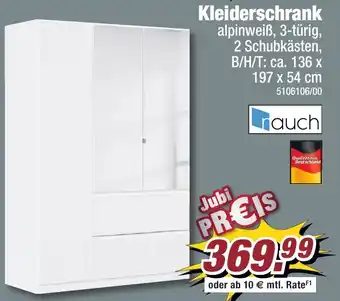 Poco Kleiderschrank 136 x 197 x 54 cm aanbieding