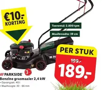 Lidl Benzine grasmaaier aanbieding