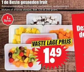 Dirk 1 de Beste gesneden fruit 125-250g aanbieding