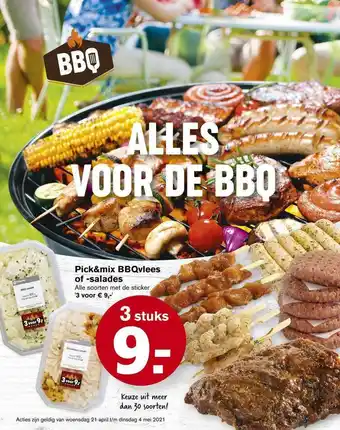 Hoogvliet Pick&Mix BBQvlees Of -salades aanbieding