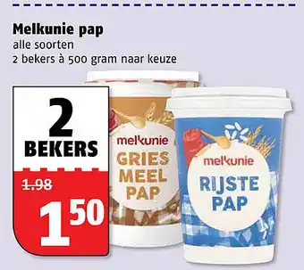 Poiesz Melkunie pap 500gram aanbieding