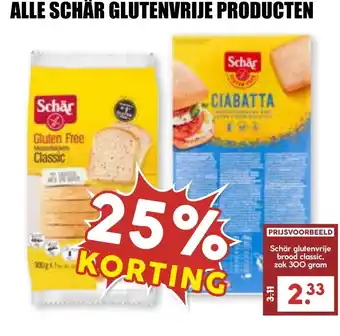 MCD Supermarkt ALLE SCHÄR GLUTENVRIJE PRODUCTEN aanbieding