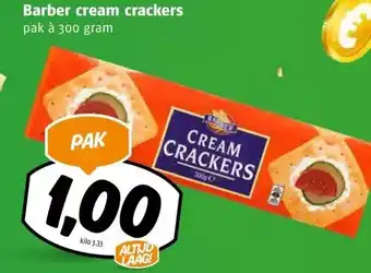 Poiesz Barber cream crackers aanbieding