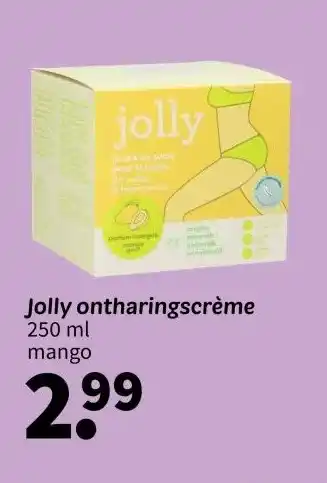 Wibra Jolly ontharingscrème 250 ml aanbieding