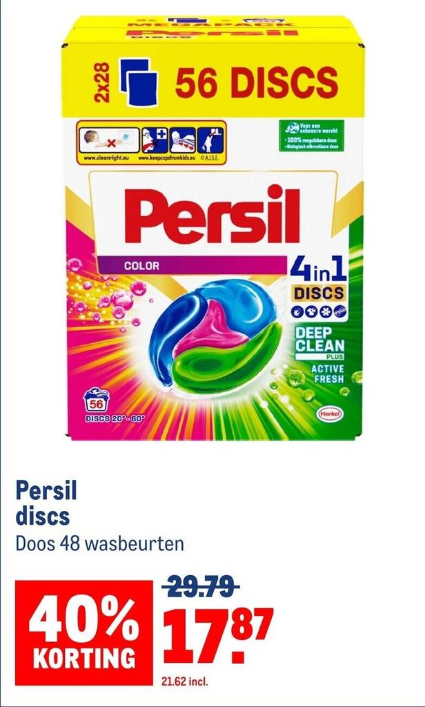 Persil Discs Lösen Sich Nicht Auf Persil discs Doos 48 wasbeurten aanbieding bij Makro