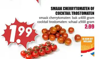 MCD Supermarkt Smaak cherrytomaten of cocktail trostomaten aanbieding