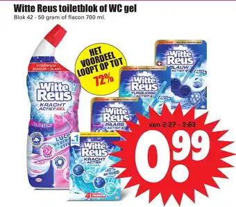 Dirk Witte reus toiletblok of WC gel 700ml aanbieding