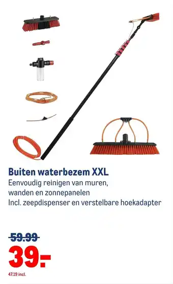 Makro Buiten waterbezem XXL aanbieding