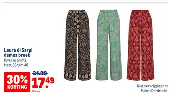 Makro Laura di Sarpi dames broek aanbieding