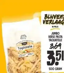 Jumbo JUMBO VERSE SE PASTA TAGLIATELLE aanbieding