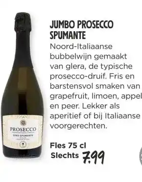 Jumbo JUMBO PROSECCO SPUMANTE aanbieding