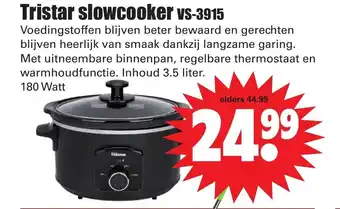 Dirk Tristar slowcooker VS-3915 aanbieding