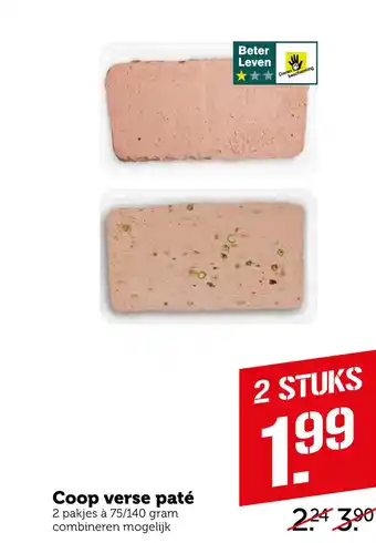 Coop Coop verse paté aanbieding