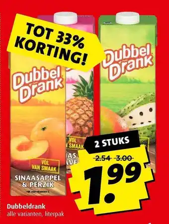 Boni Dubbeldrank tot aanbieding