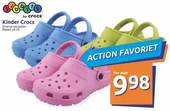 Action Kinder Crocs aanbieding