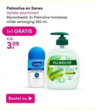 DA Palmolive en Sanex aanbieding