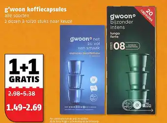 Poiesz G'woon koffiecapsules aanbieding