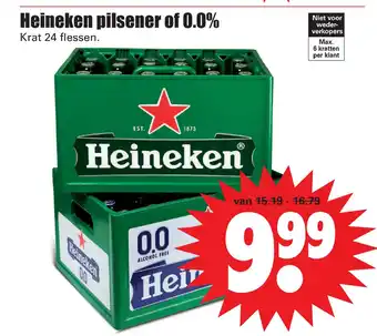 Dirk Heineken pilsener of 0.0% aanbieding