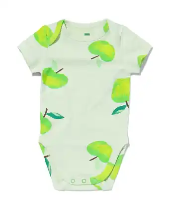 HEMA HEMA Romper Stretch Katoen Appels Groen (groen) aanbieding