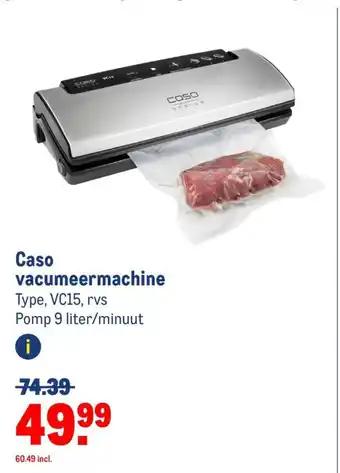 Makro Caso vacumeermachine aanbieding