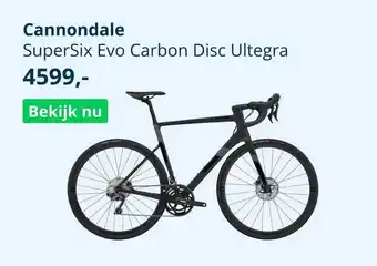 Mantel Cannondale supersix evo carbon disc ultegra fiets aanbieding