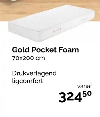 Beter Bed Gold pocket foam 70x200 cm aanbieding