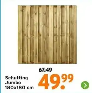 GAMMA Schutting Jumbo 180x180 cm aanbieding