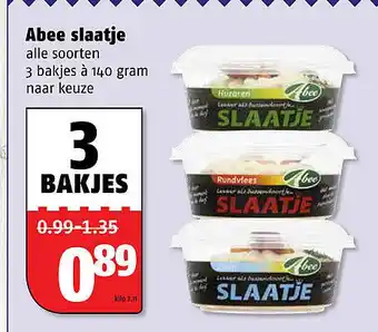 Poiesz Abee slaatje 140ml aanbieding